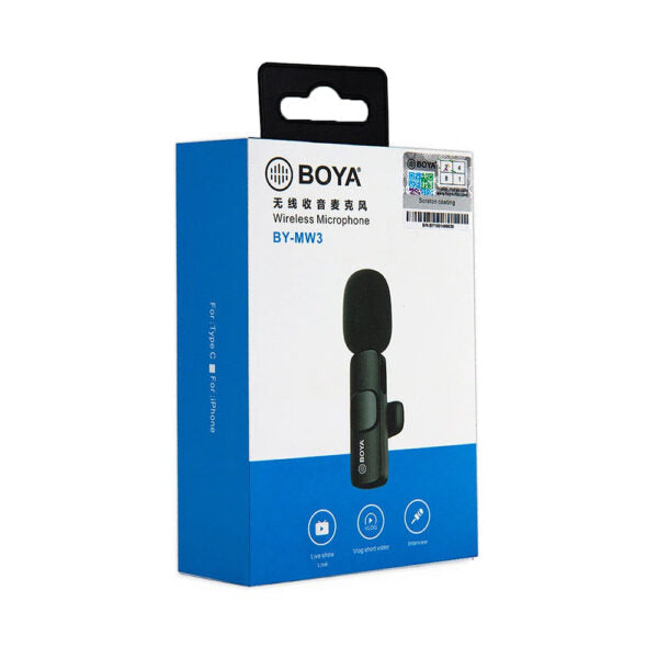 Boya BY-MW3 Dual Wireless Microphone with C-type & IOS