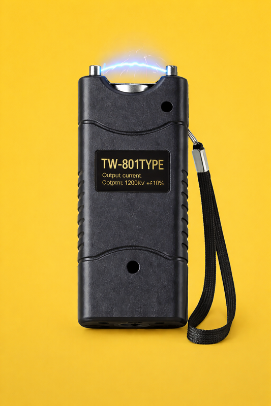 SELF DEFENCE TAESER FLASHLIGHT HIGH VOLTAGE CURRENT TW-801