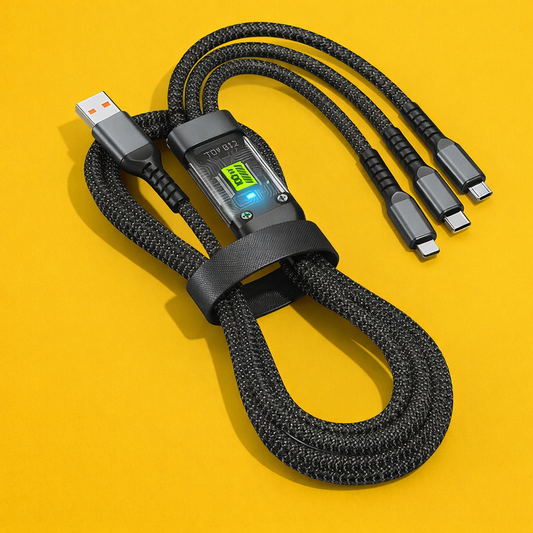 3 in 1 100W fast charging cable