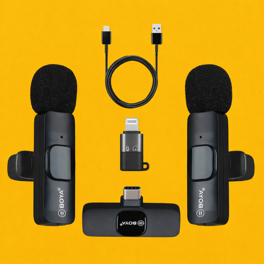 Boya BY-MW3 Dual Wireless Microphone with C-type & IOS
