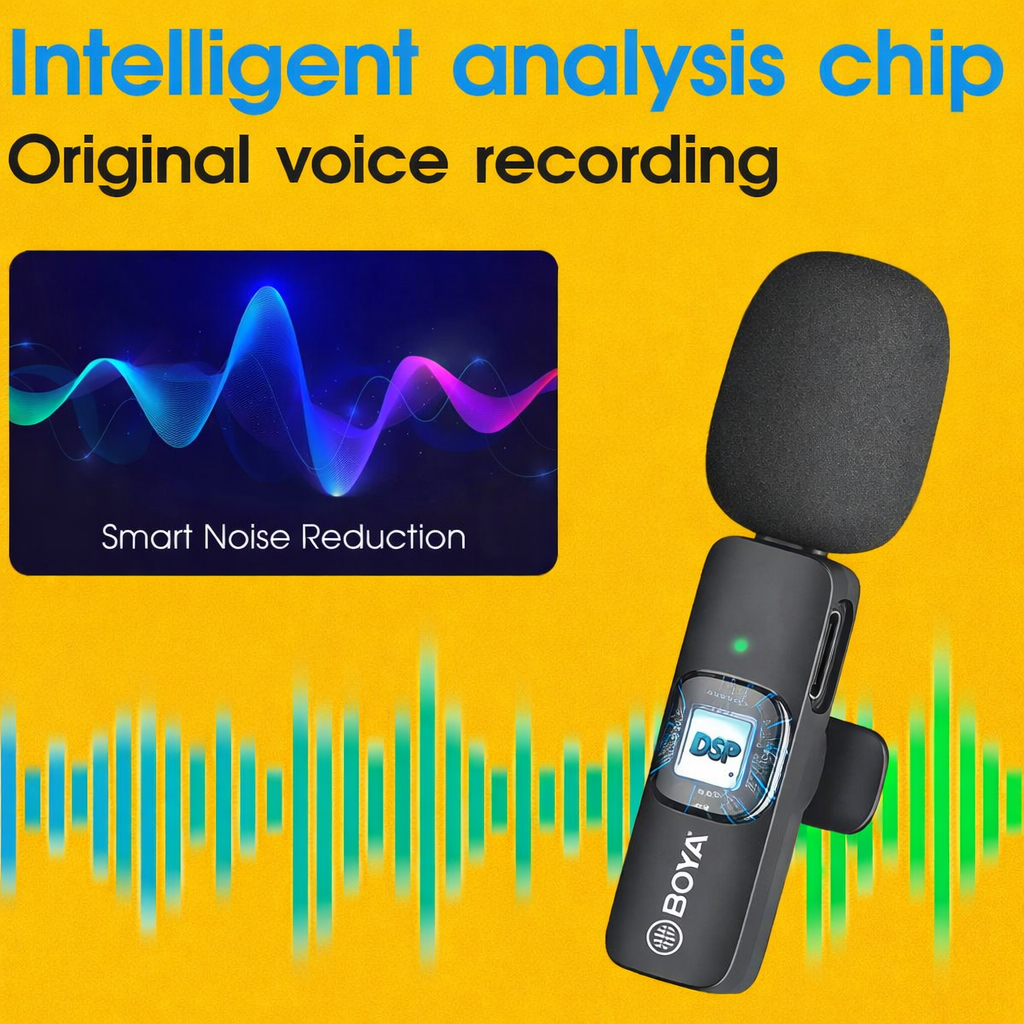 Boya BY-MW3 Dual Wireless Microphone with C-type & IOS