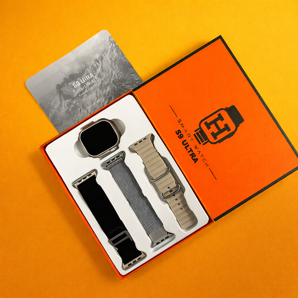 S9 Ultra Smart Watch with 3 Straps