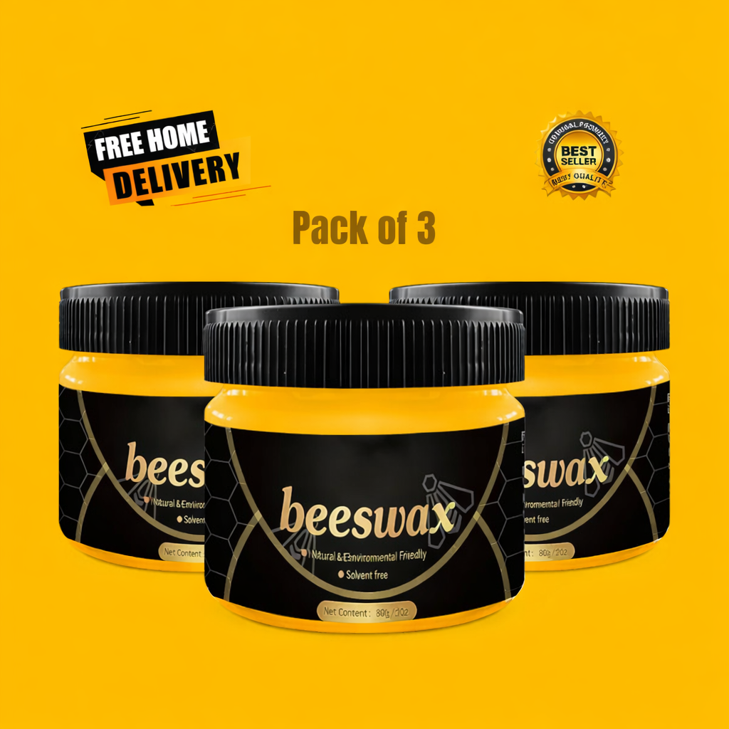 PACK OF 3 Original Beeswax Wood Furniture Polish
